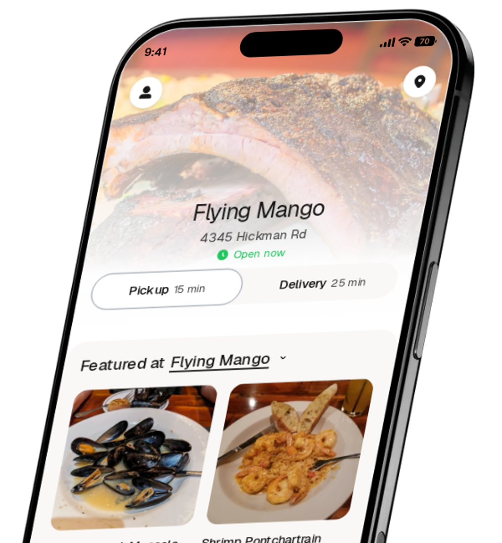 Flying Mango app preview